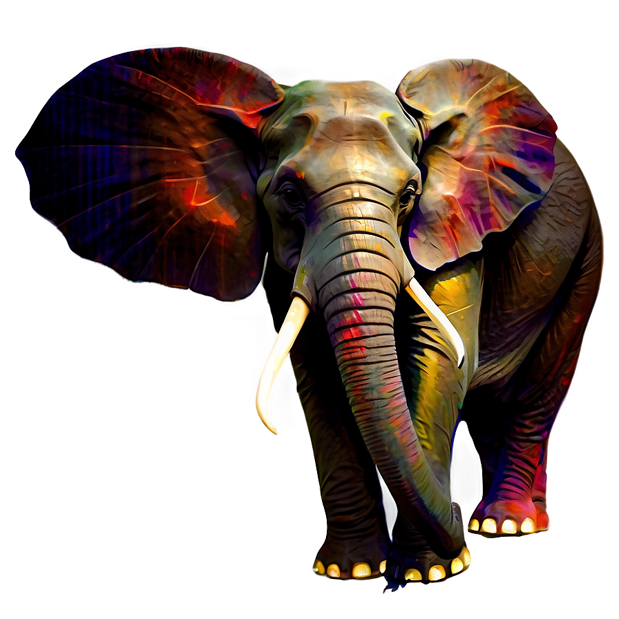 Abstract Elephant Artwork Png Coi18