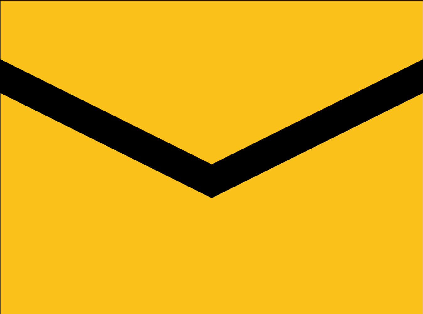 Abstract Email Envelope Icon PNG with transparent background