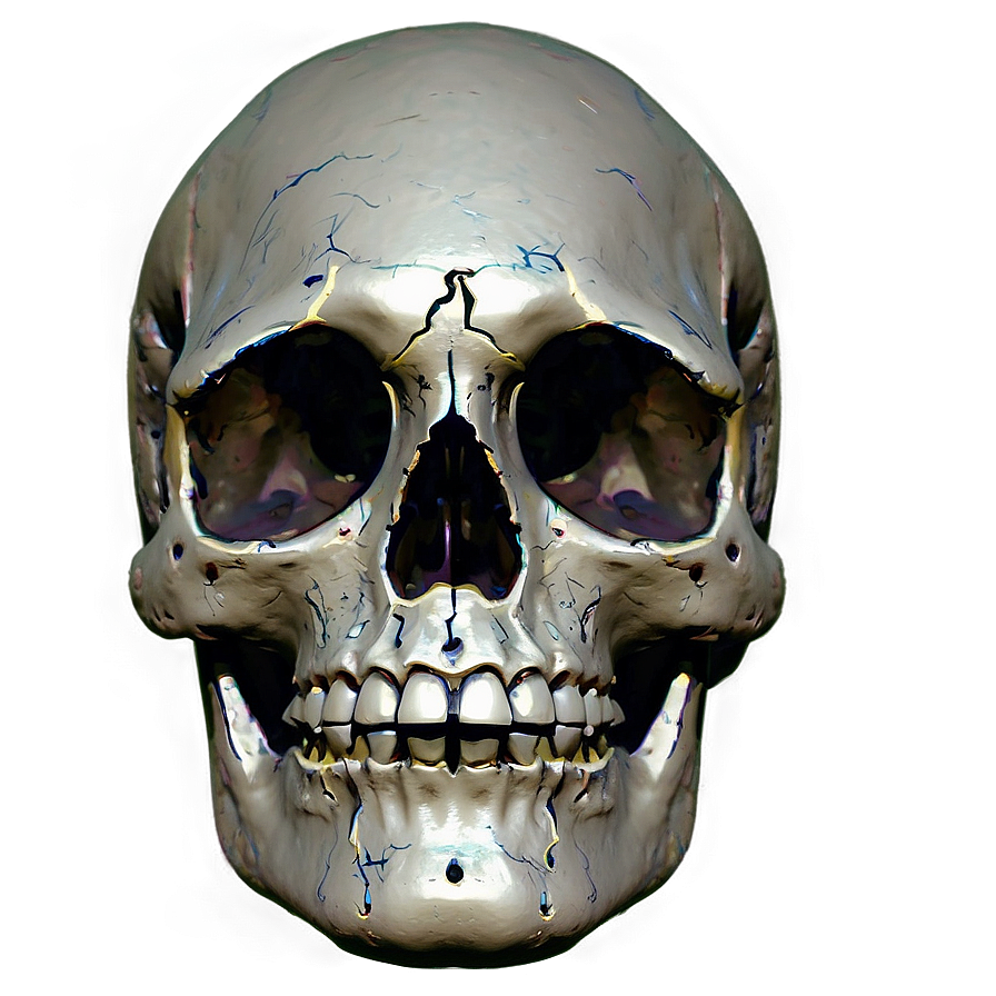 Abstract Expressionist Skull Face Png 06272024