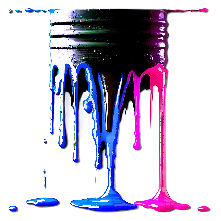 Abstract Expressionist Spray Paint Drip Png Bpv