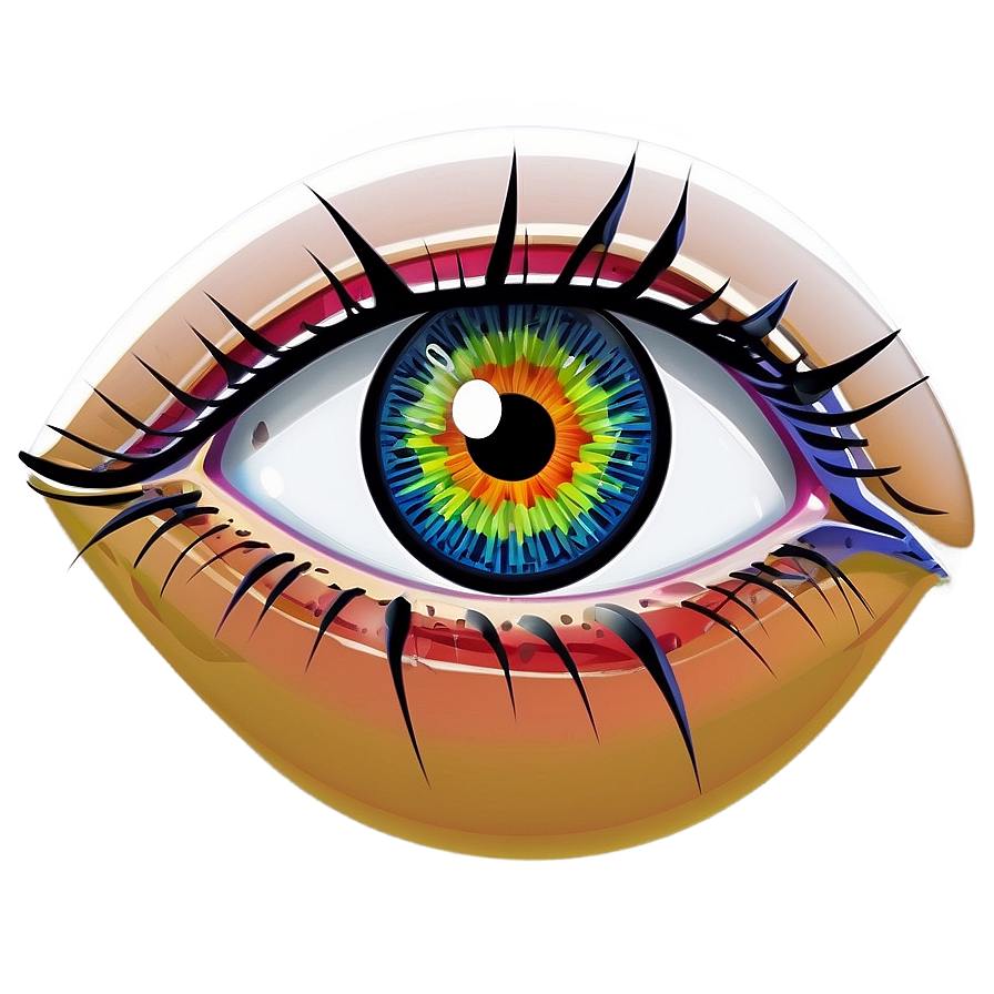 Abstract Eye Painting Png 05042024