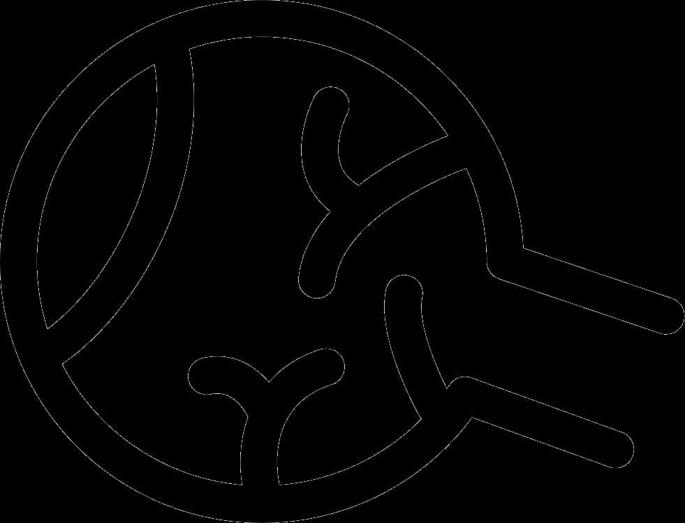 Abstract Eyeball Outline PNG with transparent background
