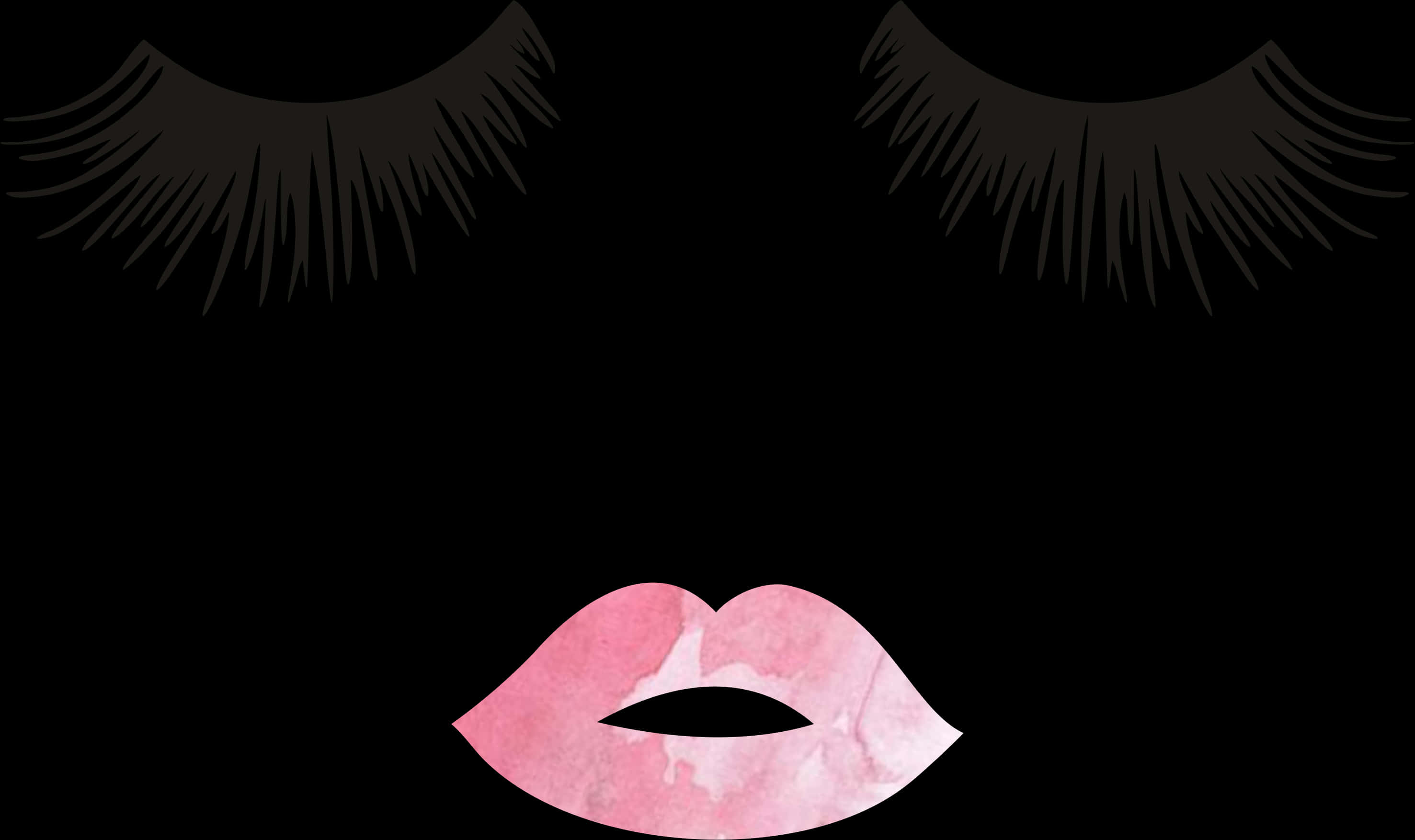 Abstract Eyelashesand Lips