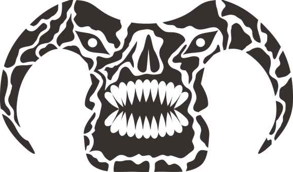 Abstract Face Illusion Art PNG with transparent background