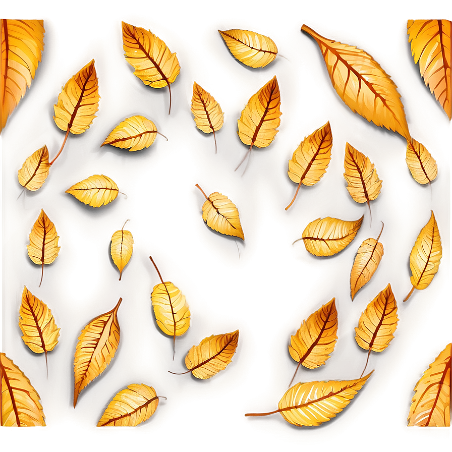 Abstract Fallen Leaves Pattern Png 06292024