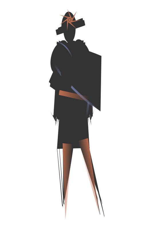 Abstract Fashion Silhouette PNG image with a transparent background, free high-resolution download