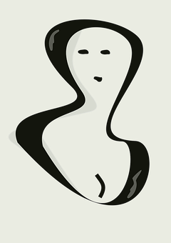 Abstract Female Form Art