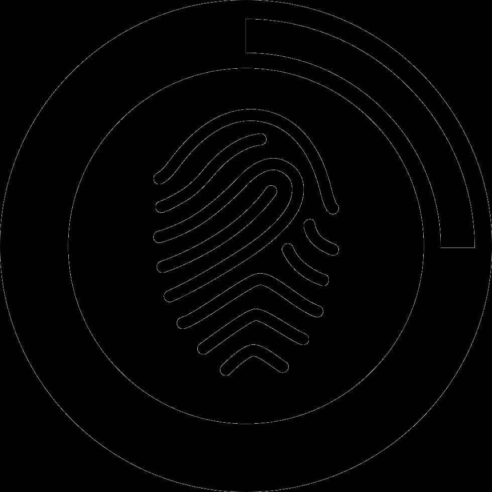 Abstract Fingerprint Icon PNG with transparent background