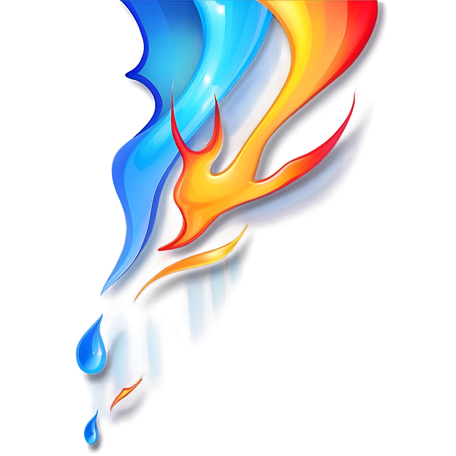 Abstract Fire & Ice Png Gfe