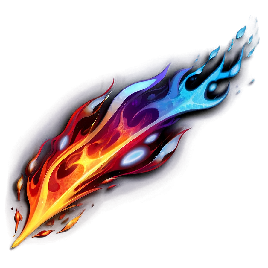 Abstract Fire & Ice Png Lrx