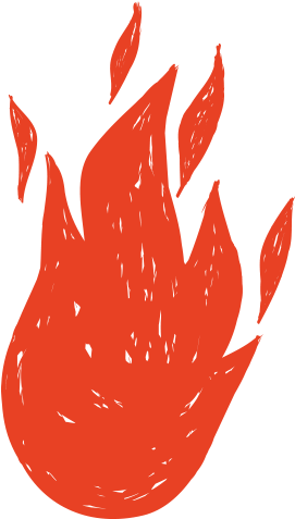 Abstract Flame Graphic PNG with transparent background