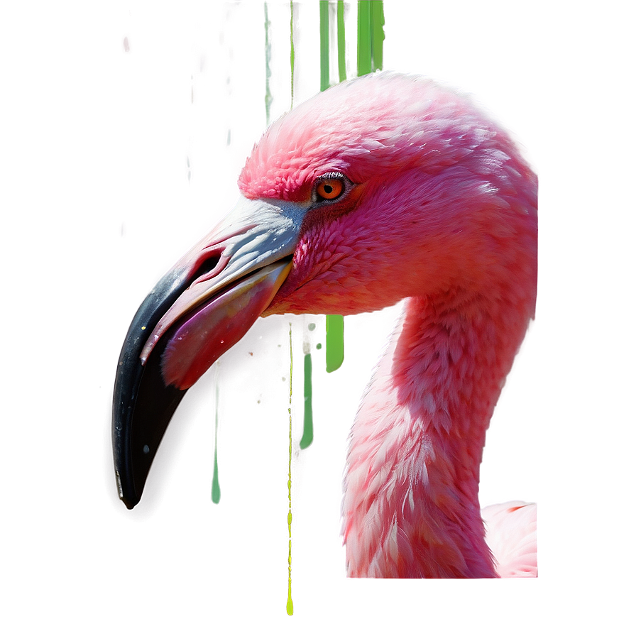 Abstract Flamingo Collage Png Cuh71