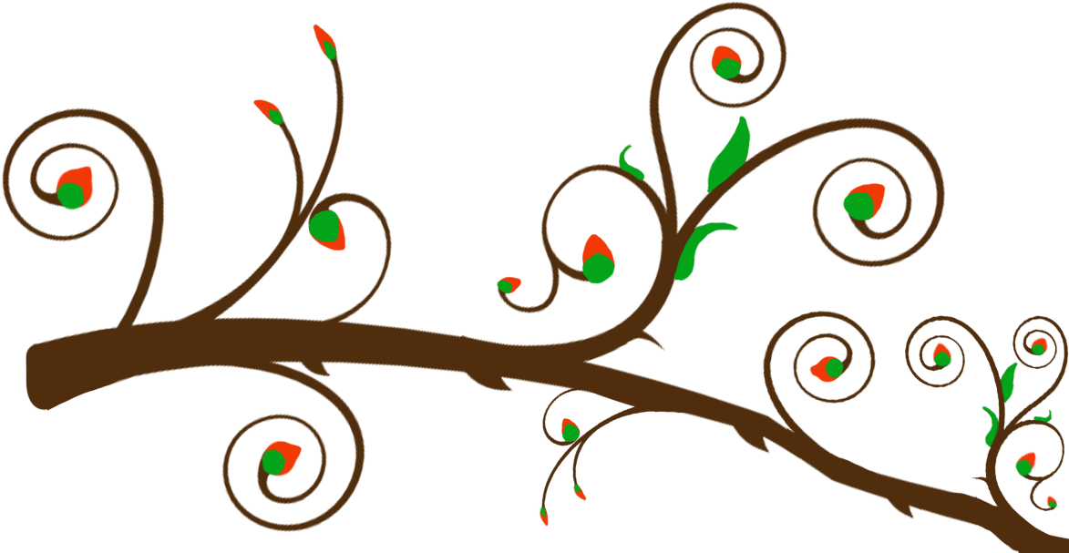 Abstract Floral Branch Design