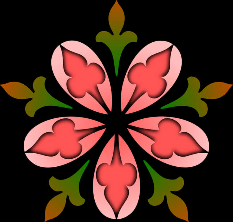 Pink,plant,flora - Abstract Flower Clipart, HD Png Download PNG with transparent background