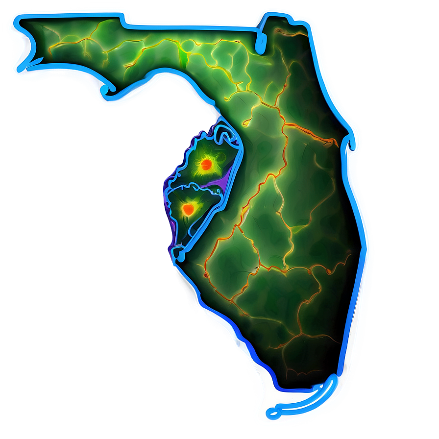 Abstract Florida Shape Outline Png 67