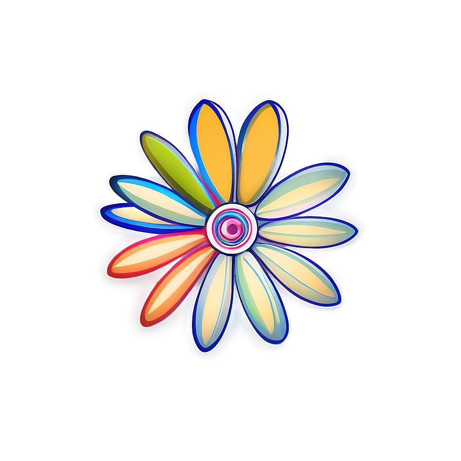 Abstract Flower Doodle Png Dnt