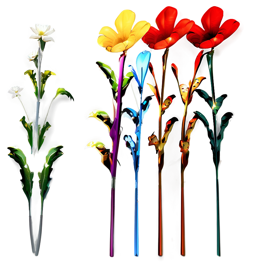 Abstract Flower Stem Png Dbm3