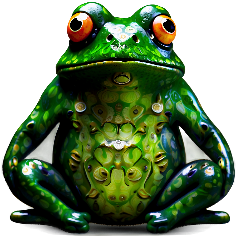 Abstract Frog Art Png 06212024