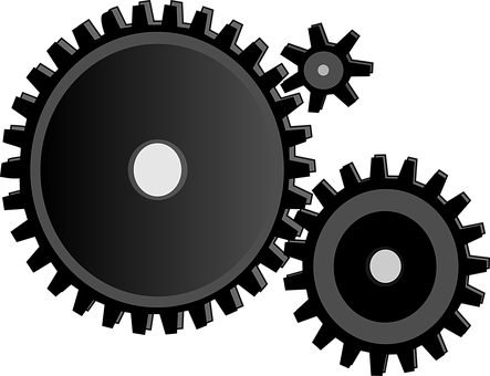 Abstract Gear Illustration PNG with transparent background