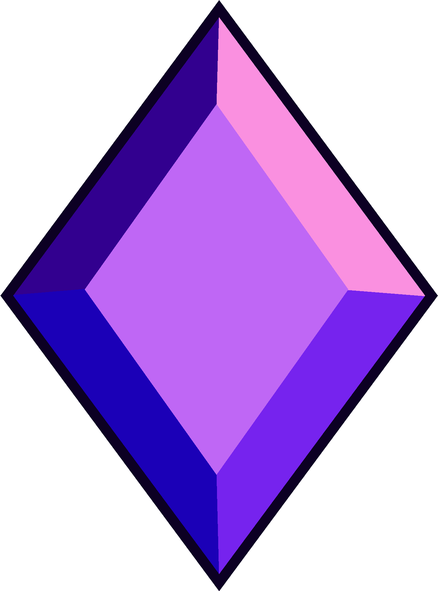 Abstract Gemstone Graphic 1417x1912 PNG image with a transparent background, free high-resolution download
