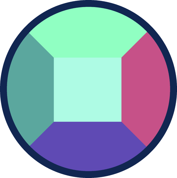 Abstract Gemstone Graphic 600x604 PNG image with a transparent background, free high-resolution download