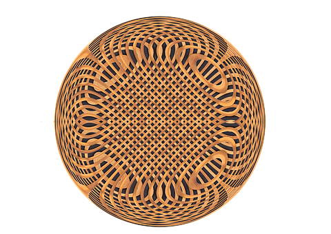 Abstract Geometric Ball Pattern PNG with transparent background
