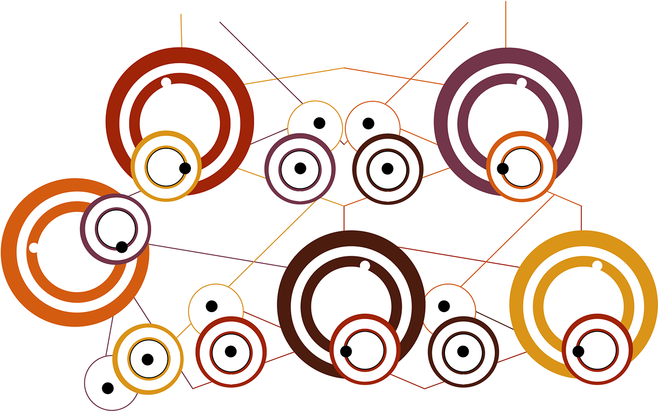 Abstract Geometric Circles Connected