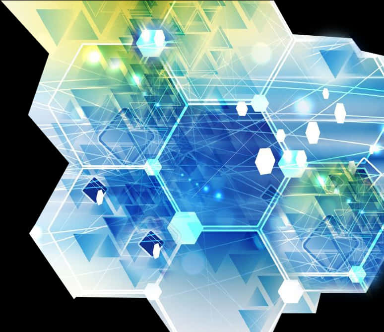 Abstract Geometric Connectivity Background PNG with transparent background