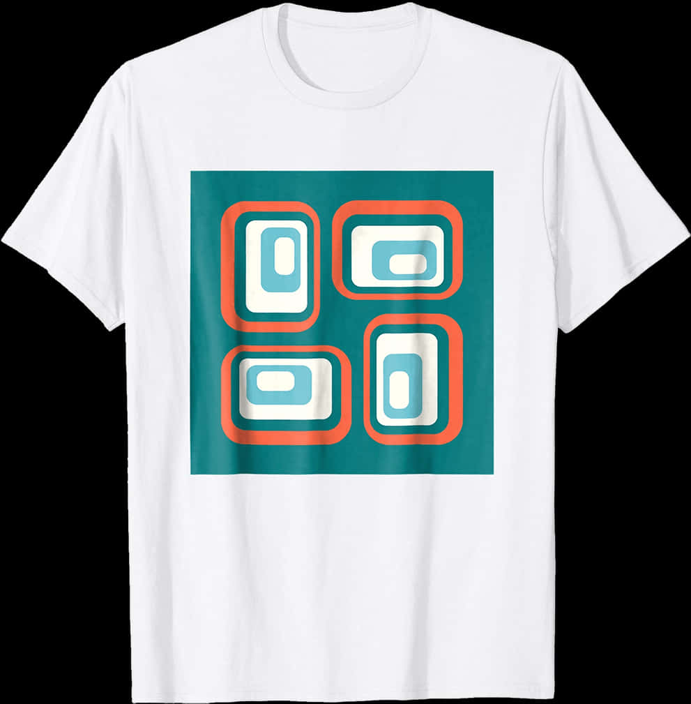 Mid Century Modern Rounded Rectangles T-shirt From - Medicine PNG image with a transparent background, free high-resolution download