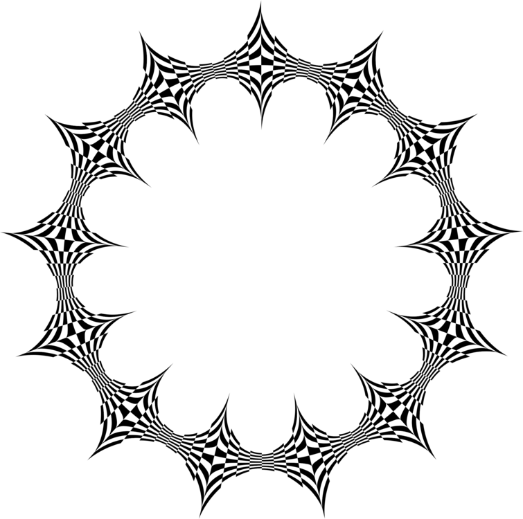 Abstract Geometric Leaf Frame