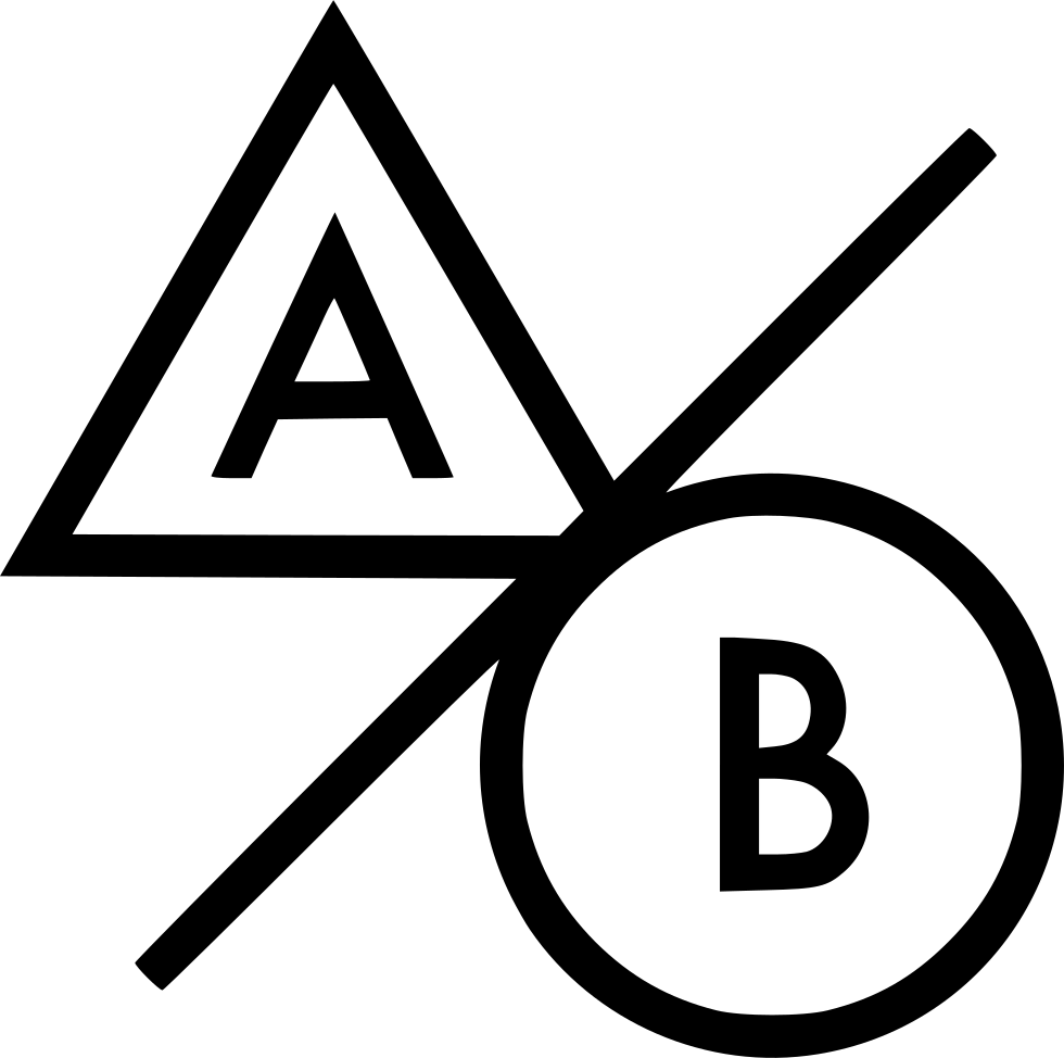 Marketing Ab Testing - A B Testing Icon White Png, Transparent Png PNG with transparent background