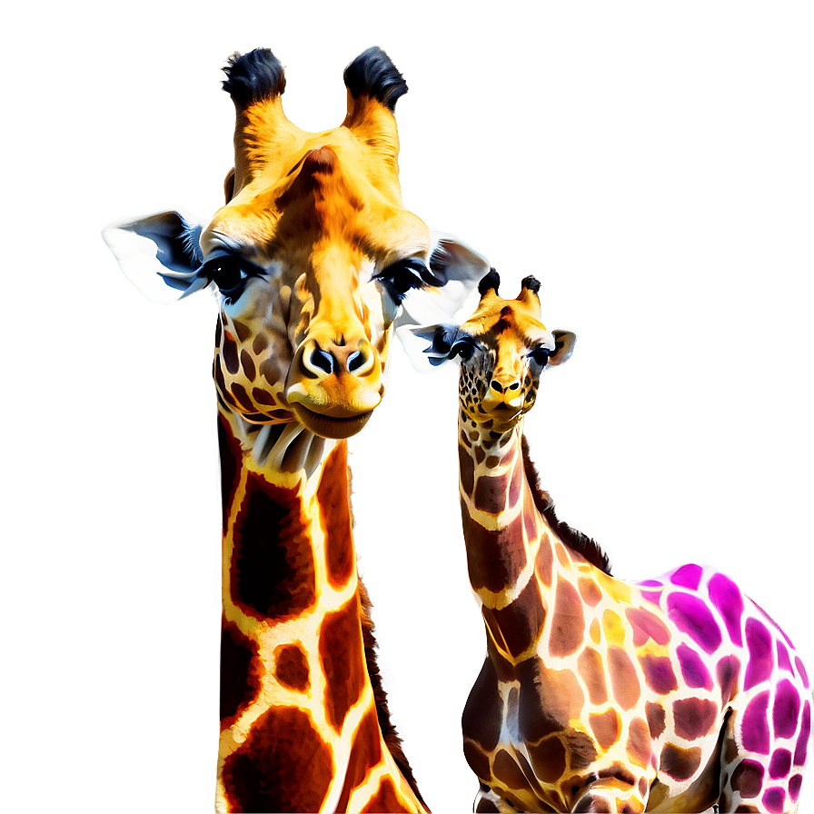 Abstract Giraffe Art Png 05062024