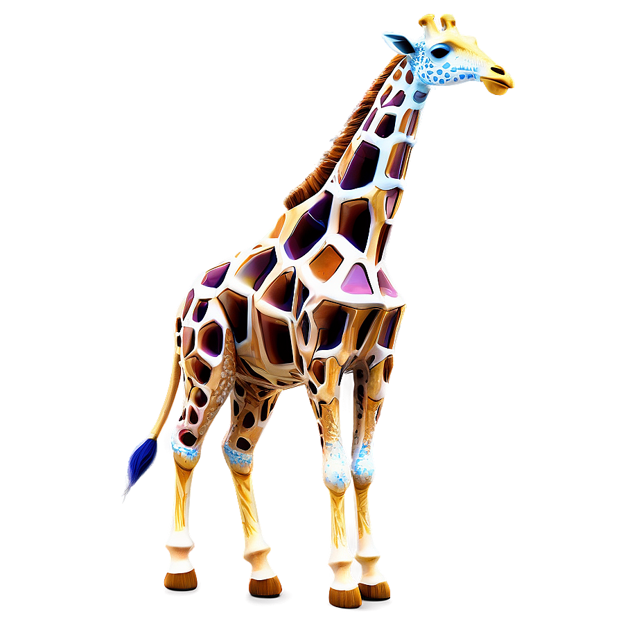 Abstract Giraffe Art Png 29