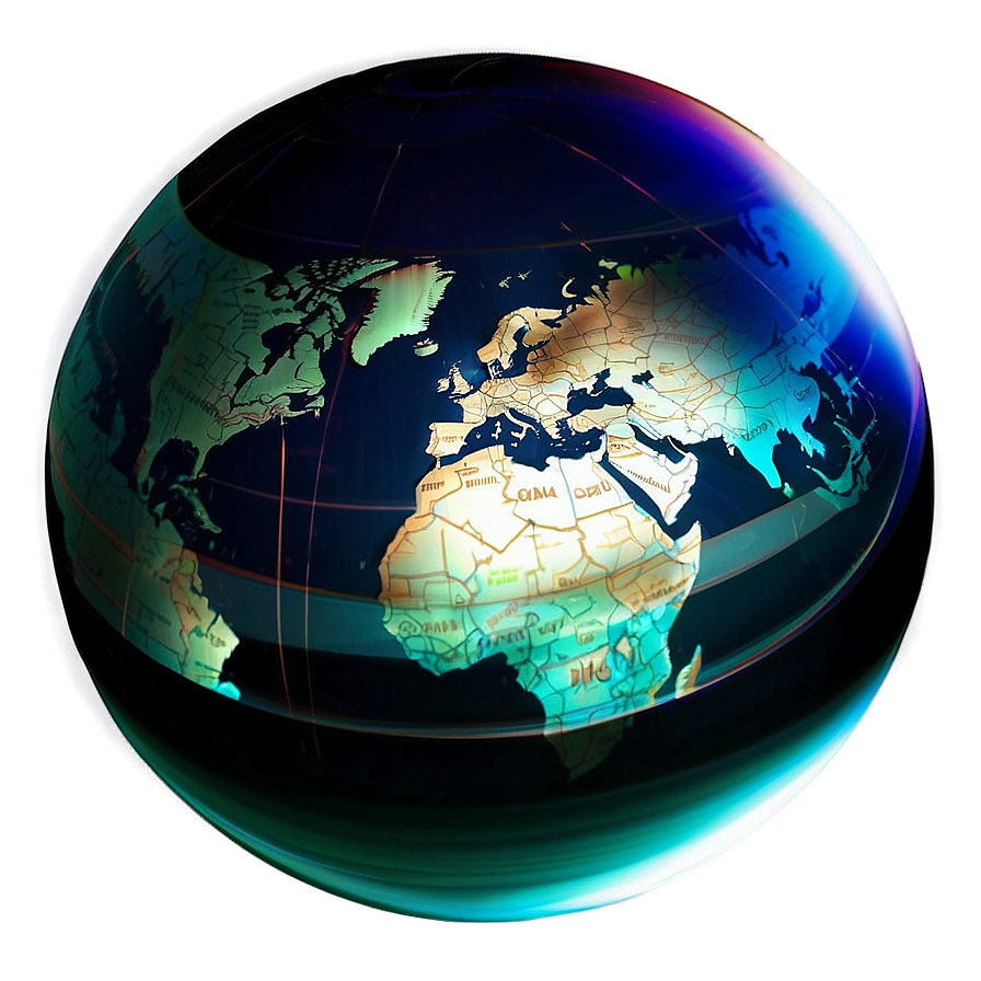 Abstract Globe Concept PNG 05042024 PNG with transparent background