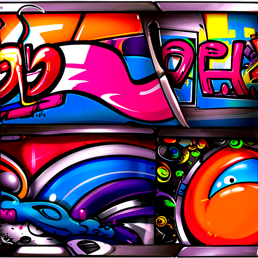 Abstract Graffiti Wall Png Oht60