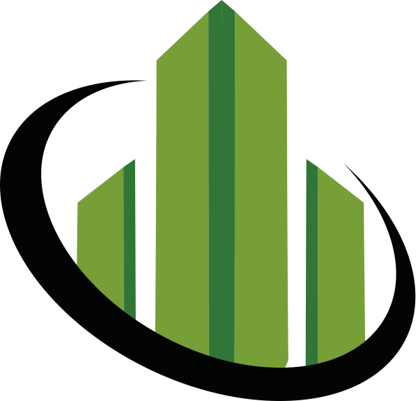 Abstract Green Building Logo