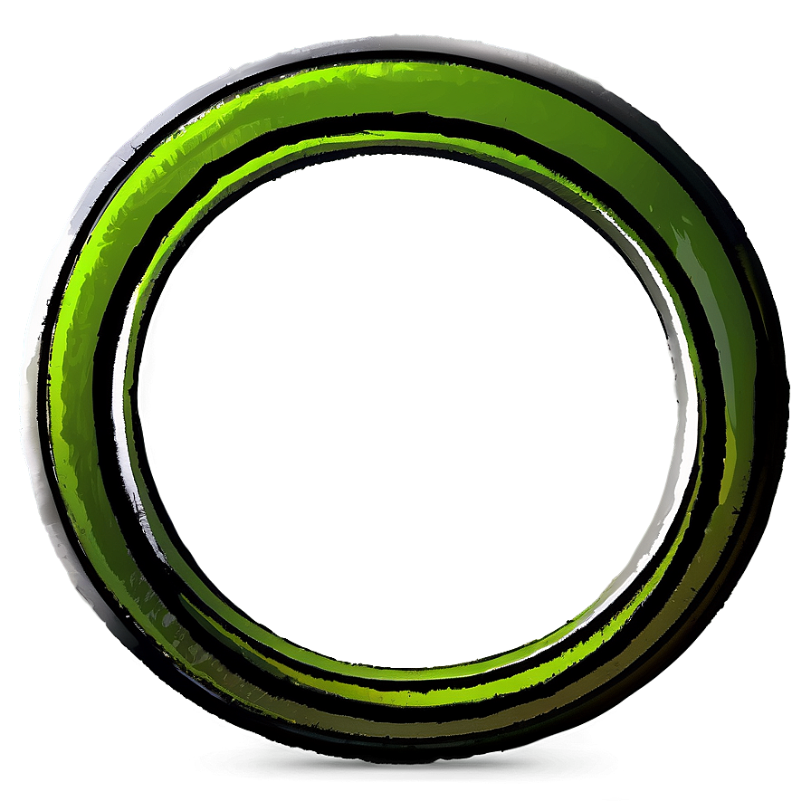 Abstract Green Circle Shape Png 60