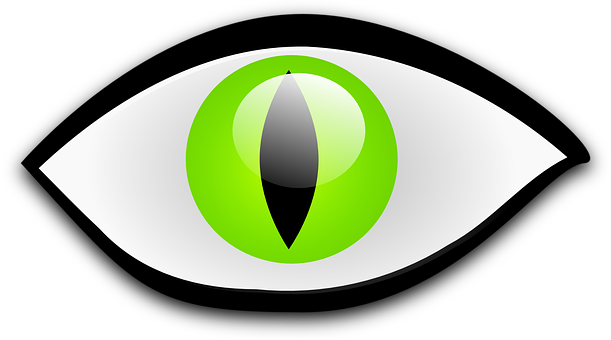 Abstract Green Eye Graphic PNG with transparent background