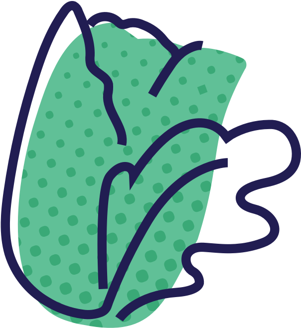 Abstract Green Leaf Illustration