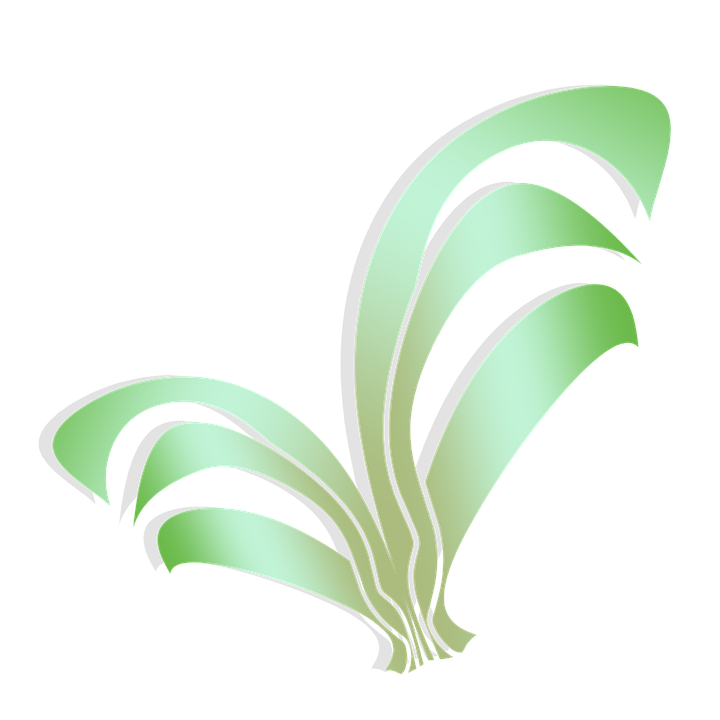 Abstract Green Swirl Design PNG with transparent background