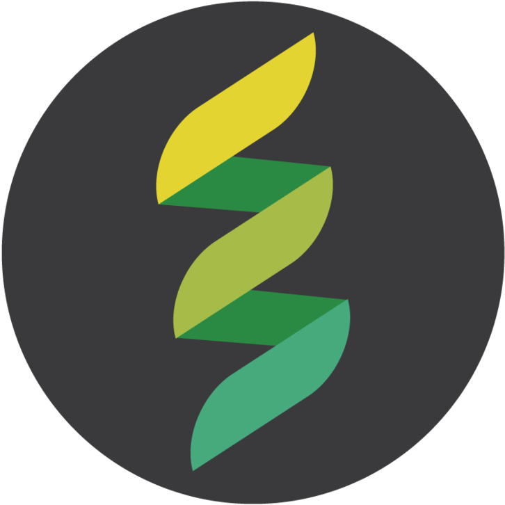 Abstract Green Yellow Swirl Logo