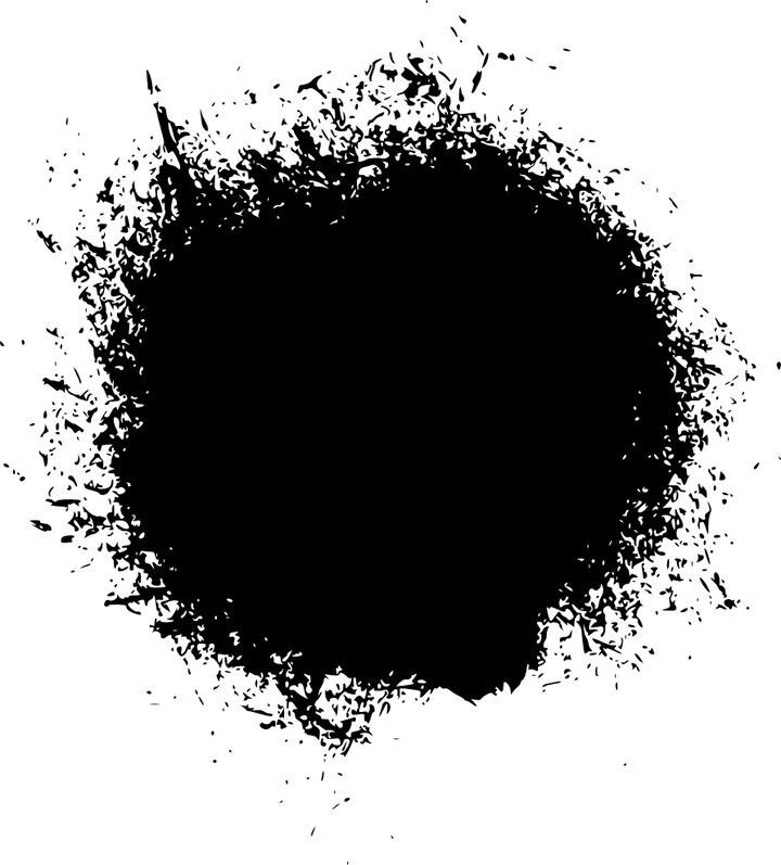 Abstract Grunge Splash Texture PNG with transparent background