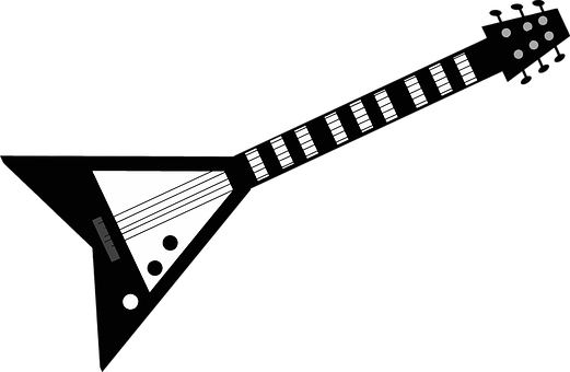 Abstract Guitar Strings Blackand White