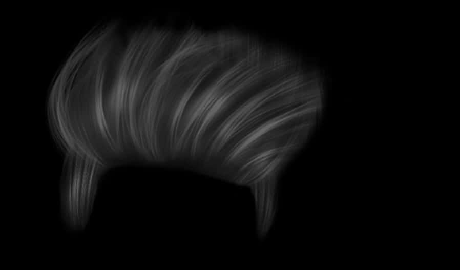 Abstract Hairstyle Silhouette