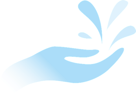 Abstract Hand Water Droplets Graphic PNG with transparent background