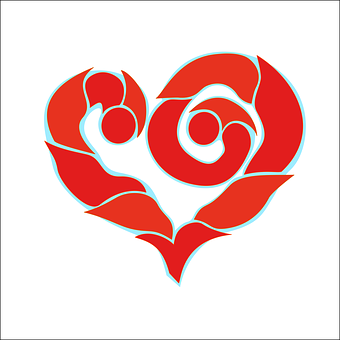 Abstract Heart Design PNG with transparent background