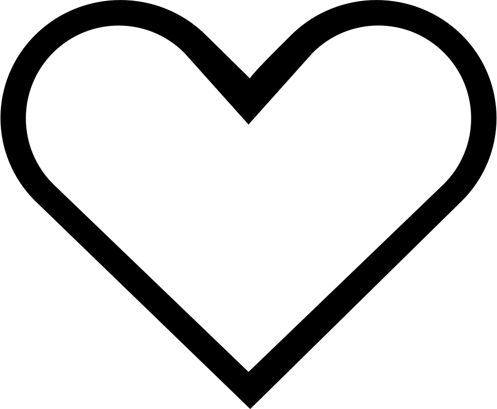 Abstract Heart Outline Blackand White