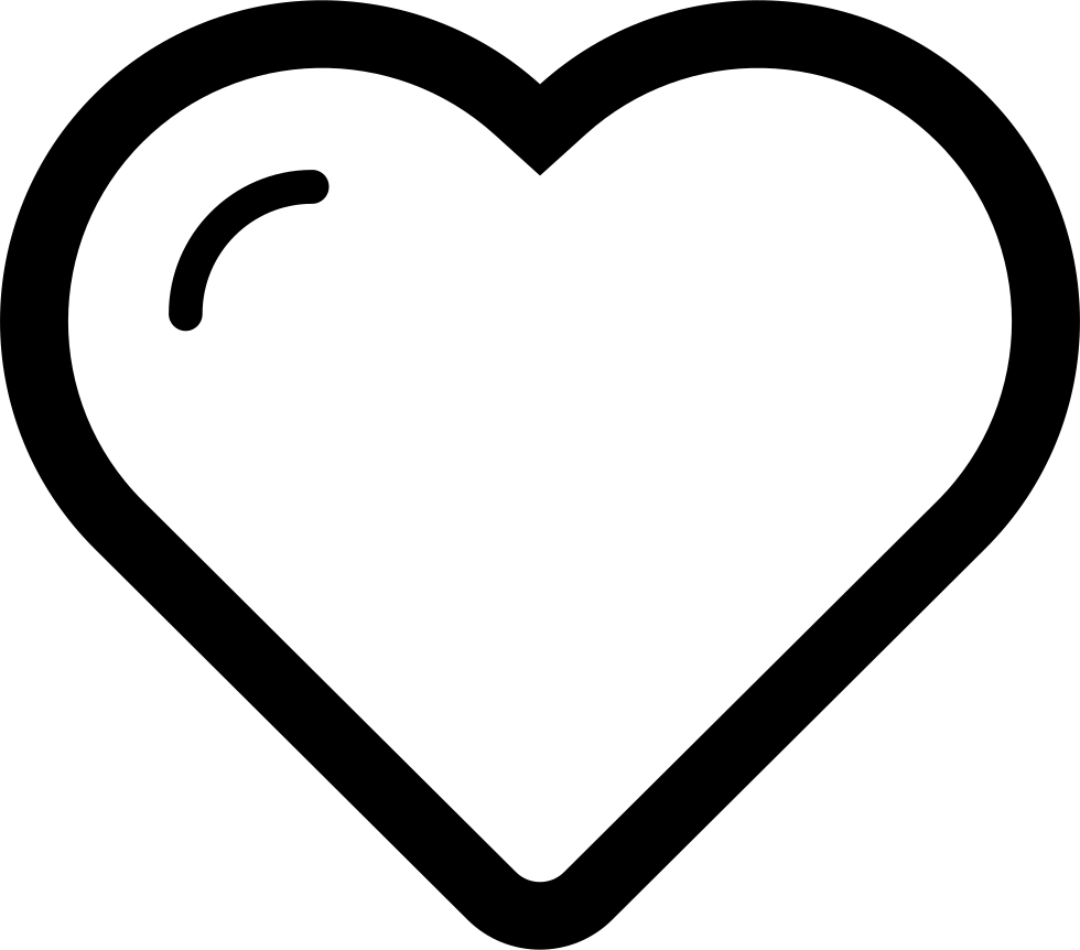 Abstract Heart Outline Blackand White