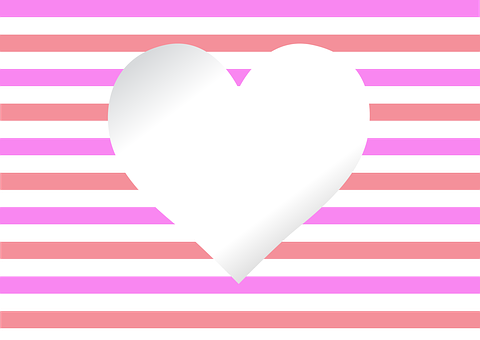 Abstract Heart Striped Background PNG with transparent background