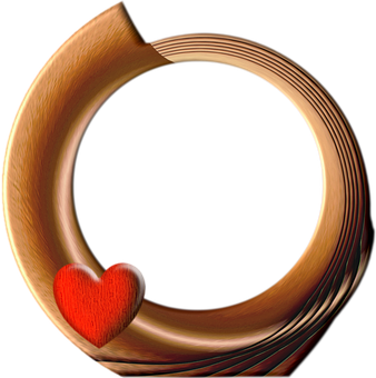 Abstract Heart Valentine Art PNG with transparent background